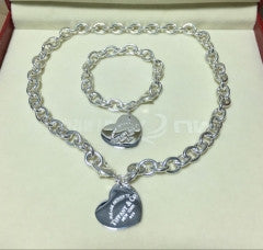 NL040 Brand Necklace with Bracelet Jewelry Set - Factory Watches Store