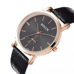 Fashion Luxury Simple Style Business Watch Leather Strap Quartz Wristwatch - Factory Watches Store