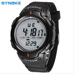 Multi-Function Men Sports Watches 50M Waterproof LED Electronic Digital Watches Top Quality Military - Factory Watches Store