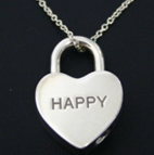 PD002 Brand Heart Lock Silver Pendant - Factory Watches Store