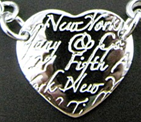 PD010 Brand Heart Silver Pendant - Factory Watches Store