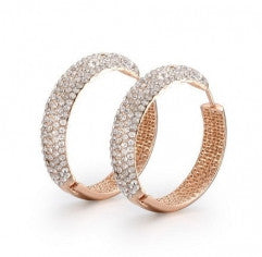 Luxury 18K Gold Hoop Earrings for Women Lady - Factory Watches Store