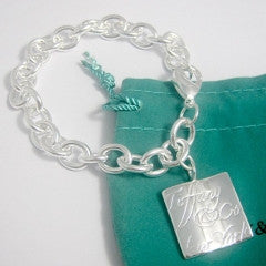 BL006 Brand Silver Square Pendant with Bracelet - Factory Watches Store