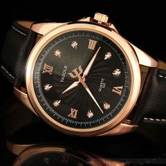 YAZOLE 2016 YAZOLE luxury brand quartz watch Casual Fashion Leather watches reloj masculino men watc - Factory Watches Store