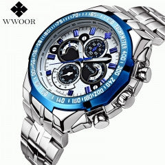 2016 Watches Top Brand Luxury 30m Waterproof Japan Quartz Sport Watch Men Stainless Steel Clock Male - Factory Watches Store