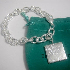 BL001 Brand Silver Square Pendant with Bracelet - Factory Watches Store