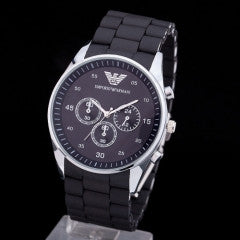 (Men SizeFamous Luxury Brand Fashion Business Watch Black Wristwatch - Factory Watches Store