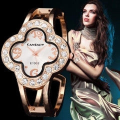 Women Fashion Rose Gold Luxury Watch Steel Watch Quartz Watch Female Clock - Factory Watches Store