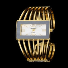 Women Fashion Gold White Luxury Watch Steel Watch Quartz Watch Female Clock - Factory Watches Store