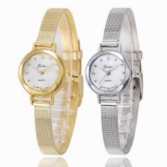 2 Colors Elegant Korea Desigh with Rhinestone Full Steel Watch for Women Ladies - Factory Watches Store