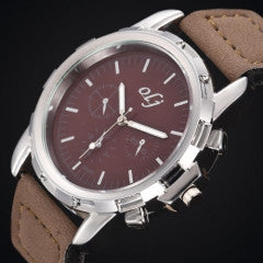 Fashion Luxury Brand Men Business Leather Belt Watches Casual Clock Male - Factory Watches Store