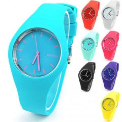 11 colors Fashion Women Dress Watch Silicone Quartz Watch Female Clock - Factory Watches Store