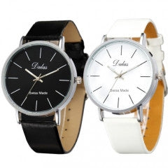 Women Fashion Dress Watch Leather Quartz Watch Female Clock - Factory Watches Store