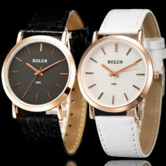 4 colors Fashion Women Dress Watch Leather Quartz Watch Female Clock - Factory Watches Store