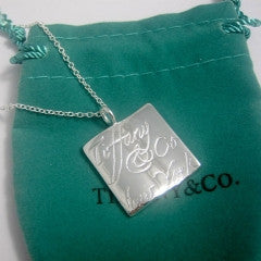 NL005 Brand Silver Square Pendant with Necklace - Factory Watches Store