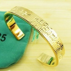 TF10-2 Famous Brand 18K Gold Plate Cuff Bangles High Quality Fashion Jewelry - Factory Watches Store