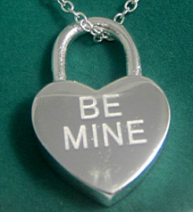 PD001 Brand Heart Lock Silver Pendant - Factory Watches Store
