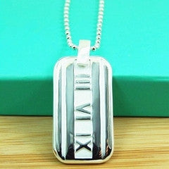 NL009 Brand Silver TF&C Pendant with Necklace - Factory Watches Store