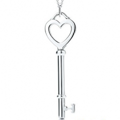NL029 Brand Silver Heart Lock Pendant with Necklace - Factory Watches Store