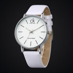 8824-W Leather Strap Fashion Brand Watches Casual Wristwatches - Factory Watches Store