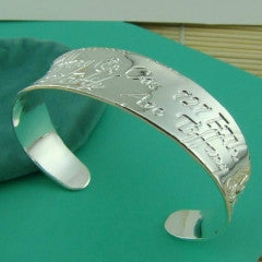 TF7-Silver Famous Brand Silver Plate Cuff Bangles High Quality Fashion Jewelry - Factory Watches Store