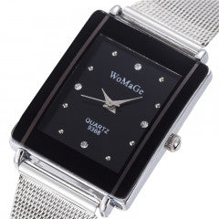Fashion Casual Quartz Watch Relogio Masculino Stainless Steel Luxury Watches 2016 Square Dial with C - Factory Watches Store