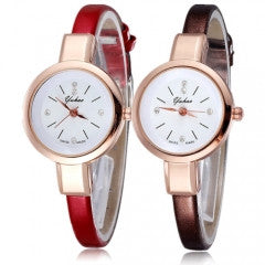 4 Colors Women Fashion Casual Watch Leather Watch Quartz Watch Female Clock - Factory Watches Store