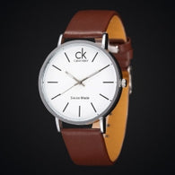 8824-BN Leather Strap Fashion Brand Watches Casual Wristwatches - Factory Watches Store